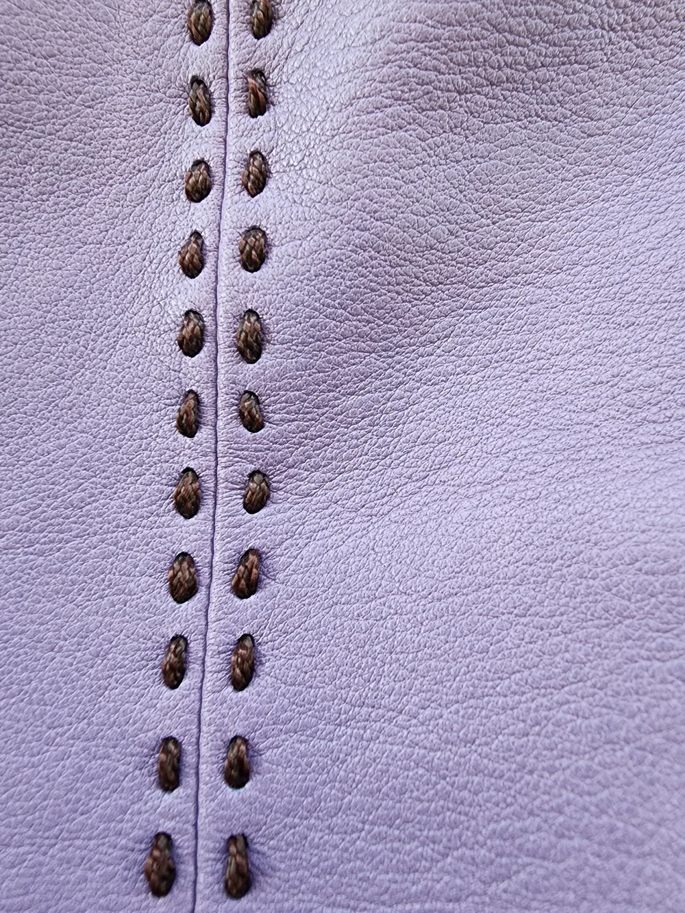 b. makowsky Purple Leather Hobo Bag with Knotted Strap